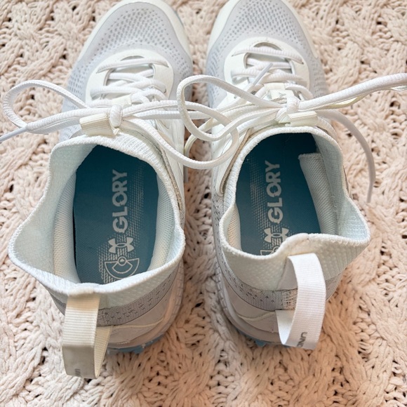 Under Armour Women’s Glory 2 Turf Shoes - Blue & White Under Armour Shoes - Picture 6 of 9